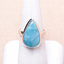 Larimar prsteň striebro Ag 925 LOT14