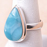 Larimar prsteň striebro Ag 925 LOT14