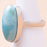 Larimar prsteň striebro Ag 925 LOT284