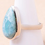 Larimar prsteň striebro Ag 925 LOT306