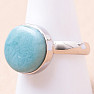 Larimar prsteň striebro Ag 925 LOT324