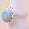 Larimar prsteň striebro Ag 925 LOT359