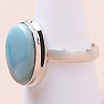 Larimar prsteň striebro Ag 925 LOT364