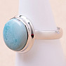 Larimar prsteň striebro Ag 925 LOT368