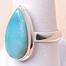 Larimar prsteň striebro Ag 925 LOT63