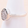 Herkimer diamant prsteň striebro Ag 925 LOT83