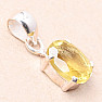 Topaz žltý Lemon prívesok striebro Ag 925 93066