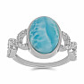 Larimar prsteň striebro Ag 925 VR056016