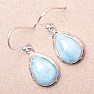 Larimar náušnice striebro Ag 925 Y9731