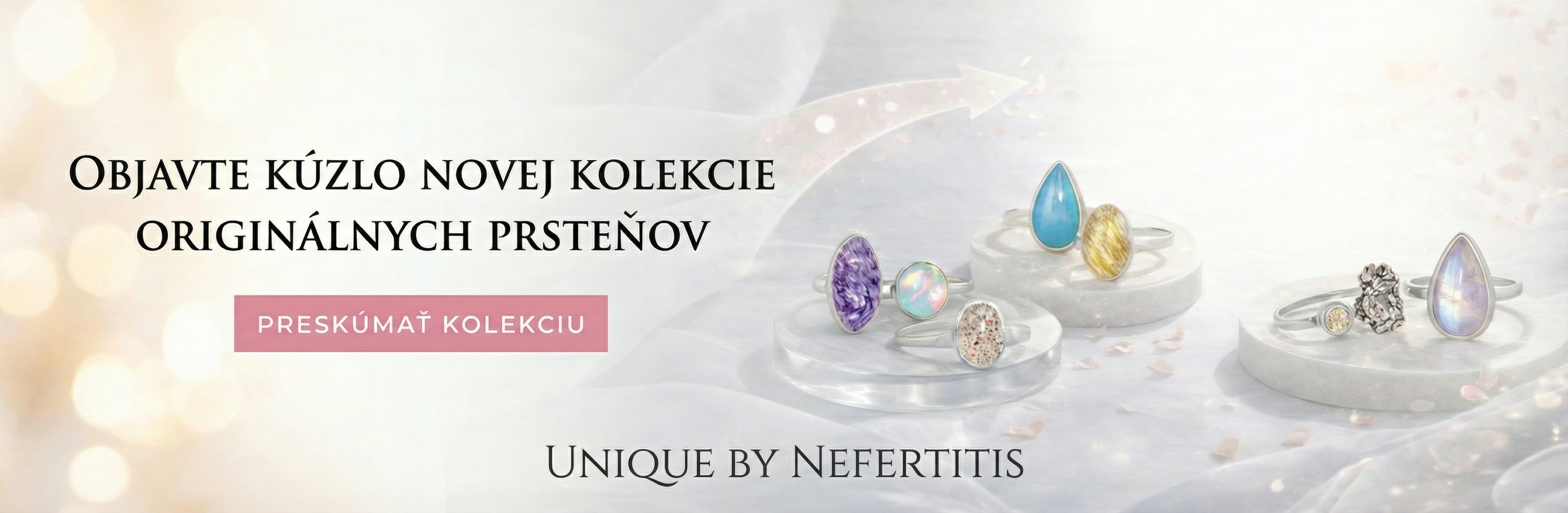 💫 Jedinečné prstene s dušou kameňov – Unique by Nefertitis